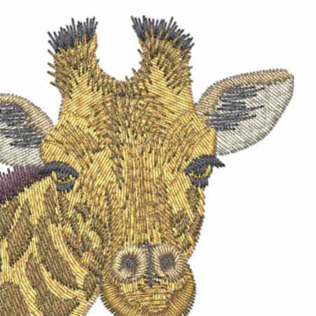 Gestickte Giraffe made by Datalogo